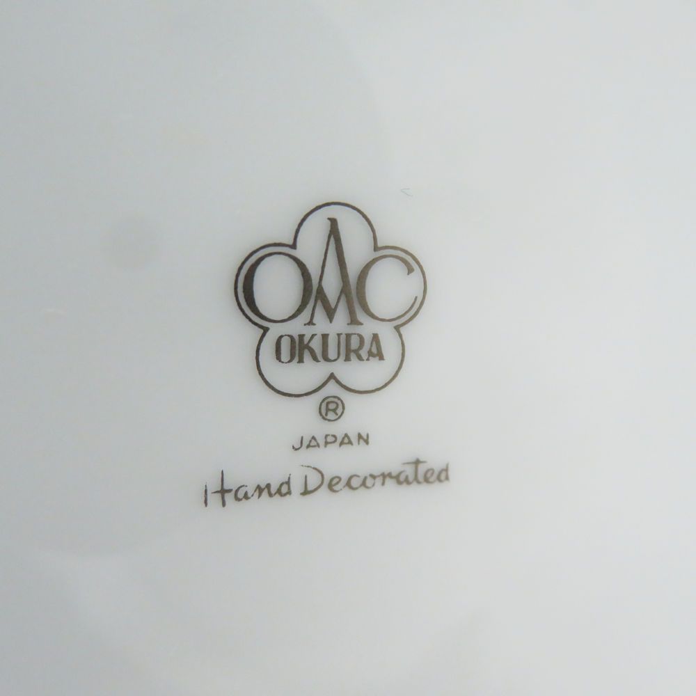 OKURA 大倉陶園 四君子の図 花瓶 八角 花びん フラワーベース SY11078G2 OKURA 大倉陶園 四君子の図 花瓶 八角 花びん フラワーベース