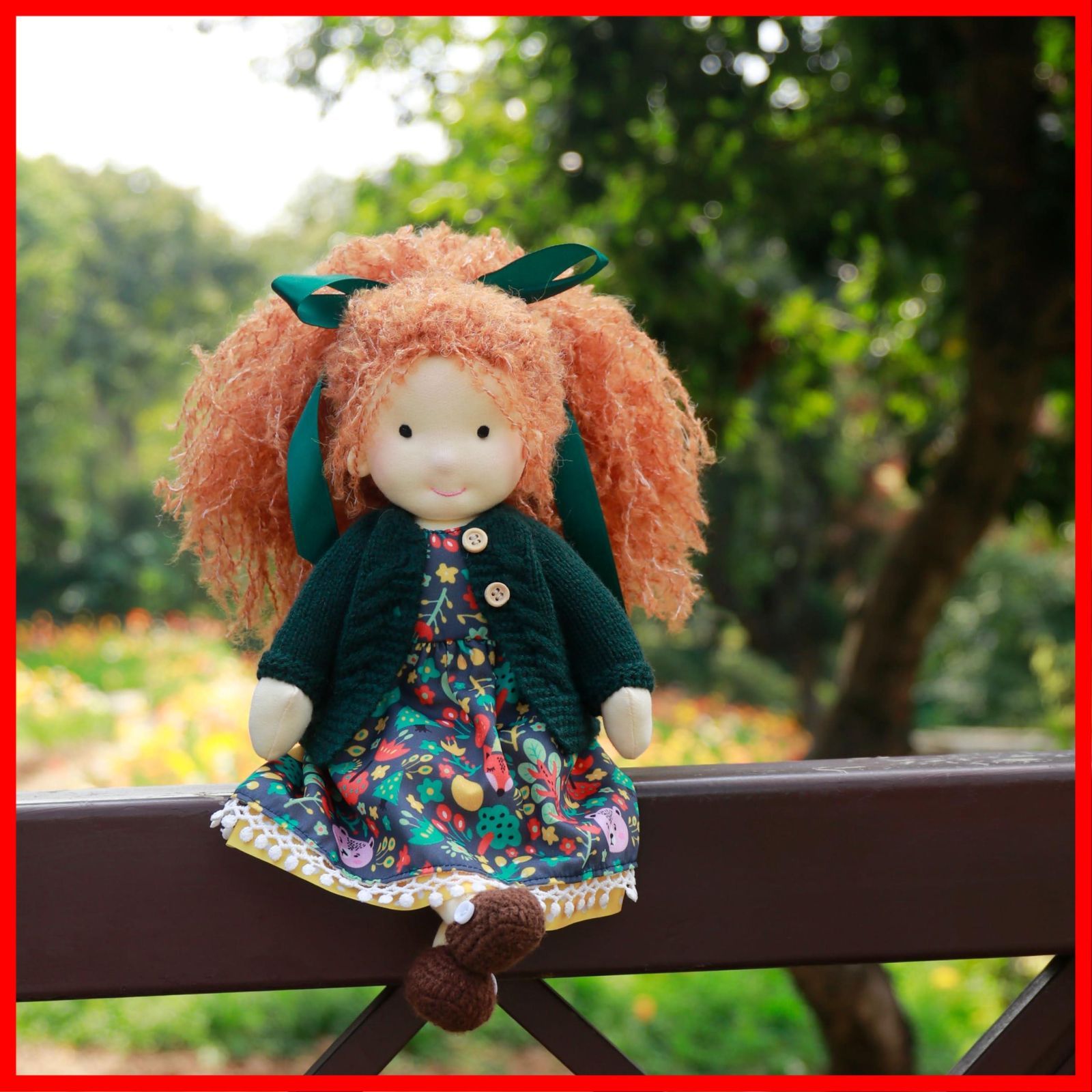 BlissfulPixie WaldorfDoll 手作り人形 Hanne 12 ぬいぐるみ かわいい 女の子 柔らかい 12 Hanne 子供たちに最適な人形