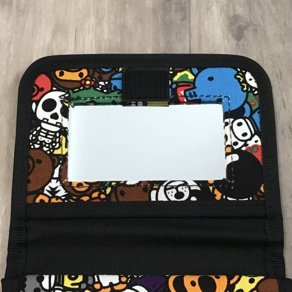 ☆新品☆ ミラー付き コスメ ポーチ a bathing ape BAPE Pouch MILO  