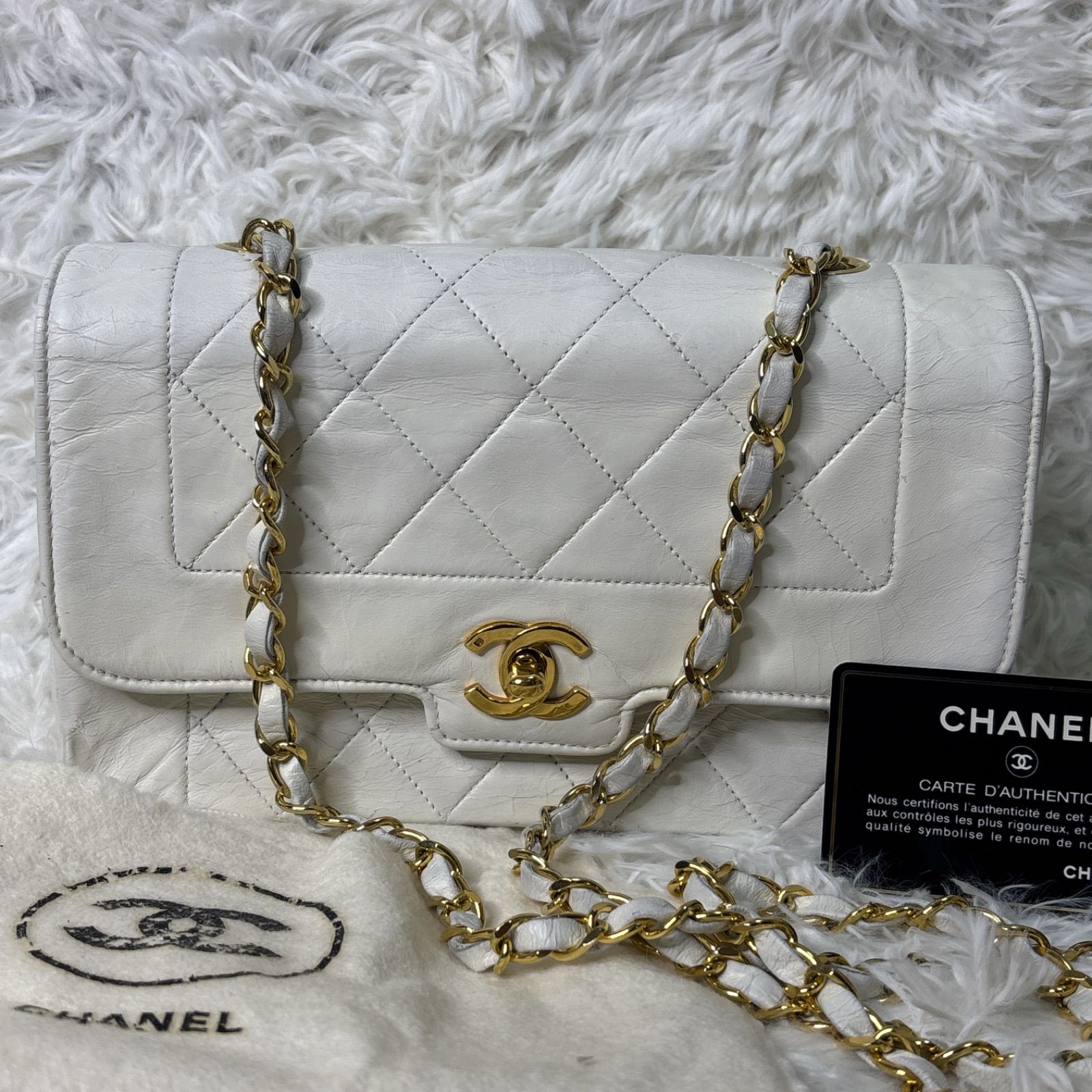 CHANEL シャネル ヴィンテージ マトラッセ チェーンショルダー 