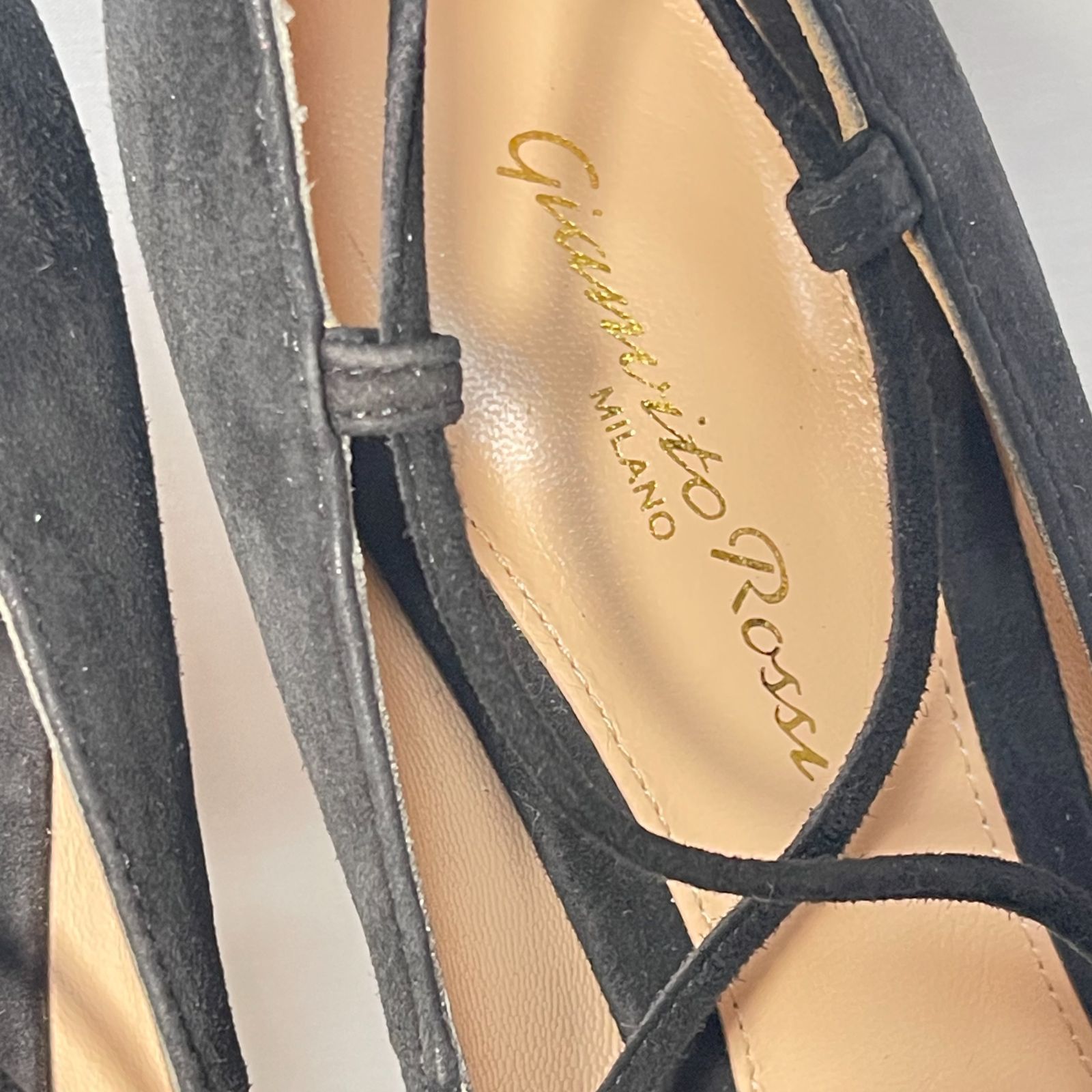 Gianvito Rossi ジャンヴィトロッシ レースアップパンプス 編み上げ