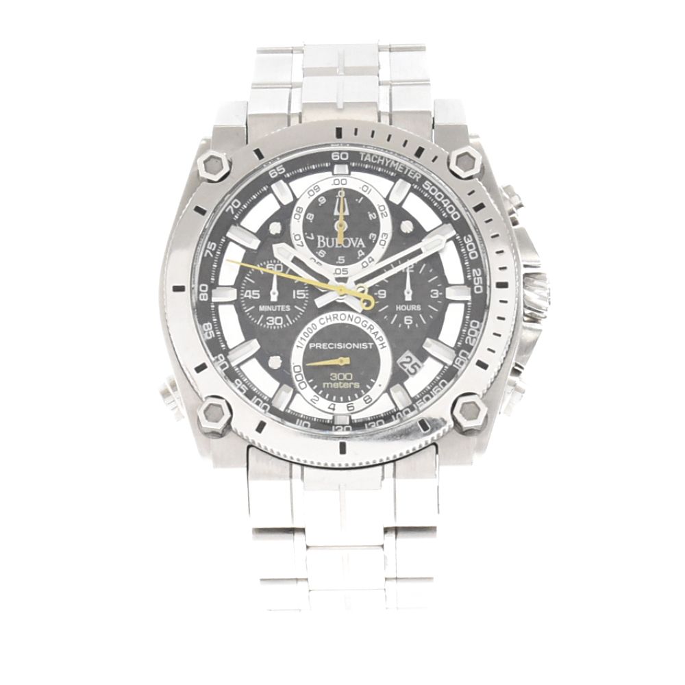 BULOVA (ブローバ) PRECISIONIST プレシジョニスト クロノグラフ 腕時計 96B175 シルバー - メルカリ