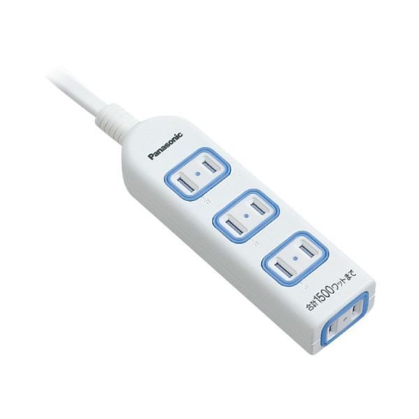 (まとめ) パナソニック ザ・タップX 2P・4個口ホワイト 2.0m WHA2524WKP 1個 
