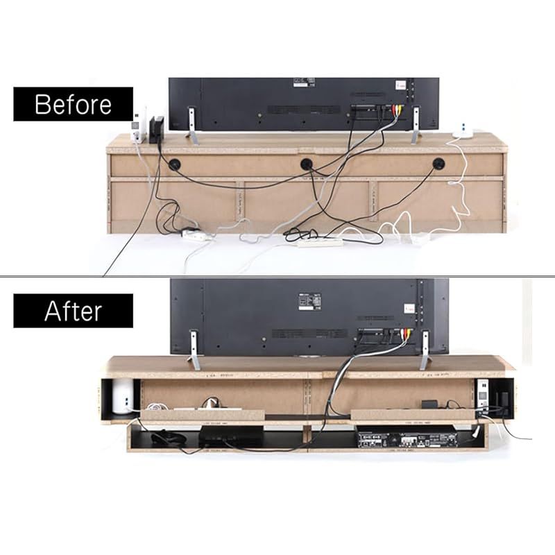 山善(YAMAZEN) テレビ台 幅112 ダークブラウン YWTV-1130(DBR) 1 山善