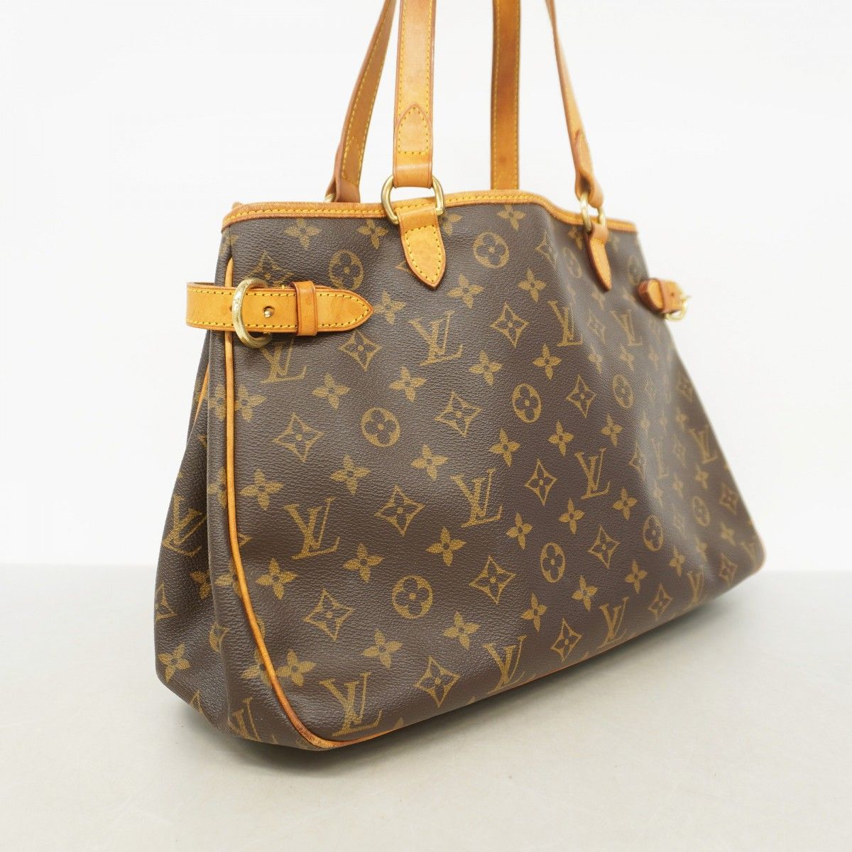 5ib2370 ルイヴィトン トートバッグ モノグラム バティニョールオリゾンタル M51154 ブラウン レディース