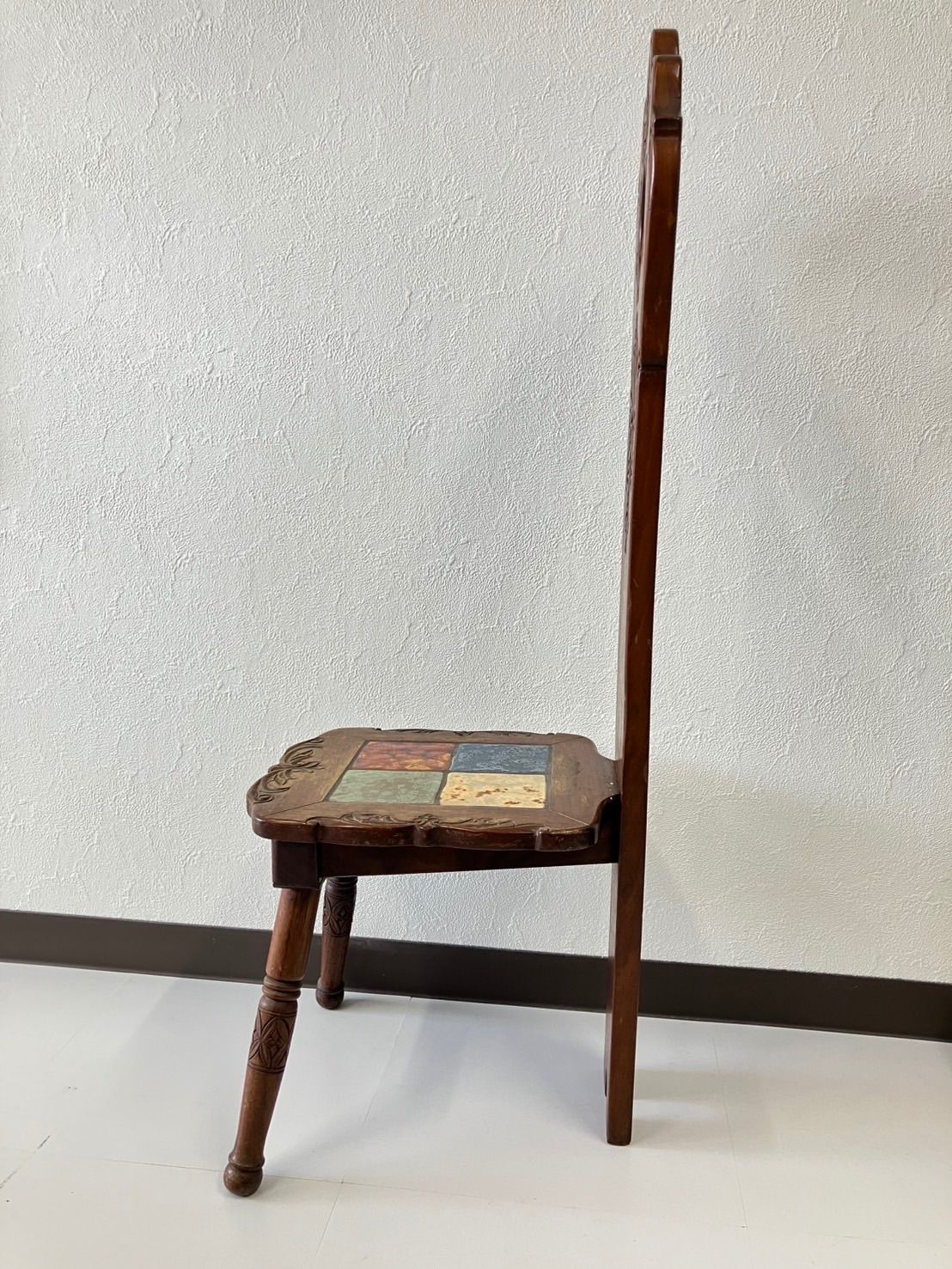 大きい方売れました！かなりレアの1点物⚠昭和初期★ヴィンテージレトロ椅子 VINTAGE ビンテージ ウィンザーチェア 昭和レトロ 赤い椅子 2脚