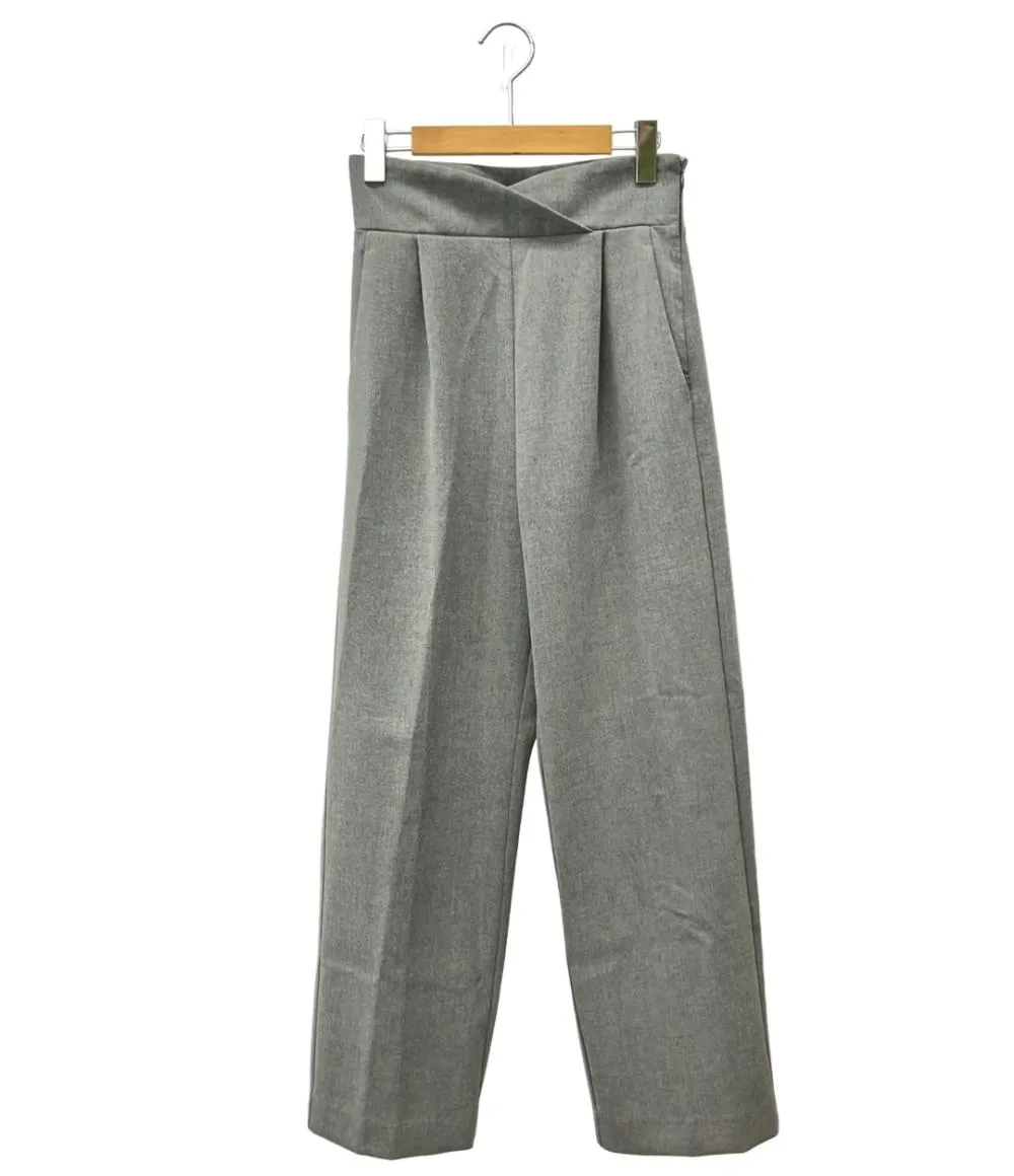 新品タグ付き☆maison de Dolce. オーバーラップストレートパンツ maison de Dolce. オーバーラップストレートパンツXSグレー - メルカリ