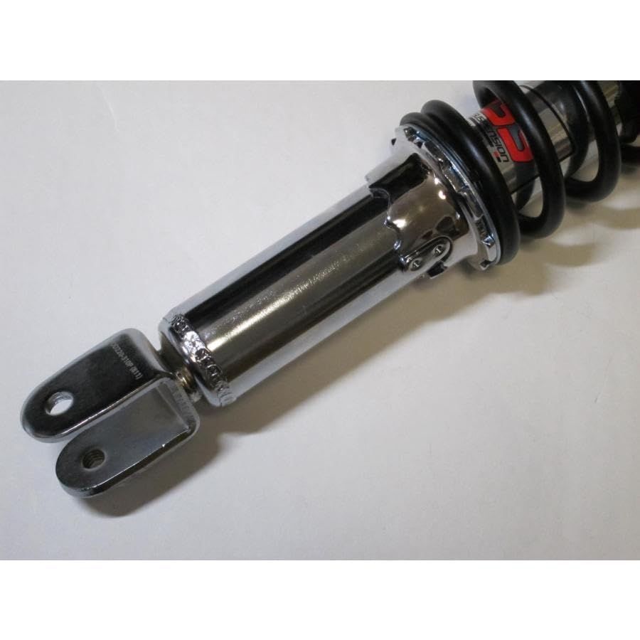 数量限定】310mm 5段階式スプリングプリロード クローム/ブラック
