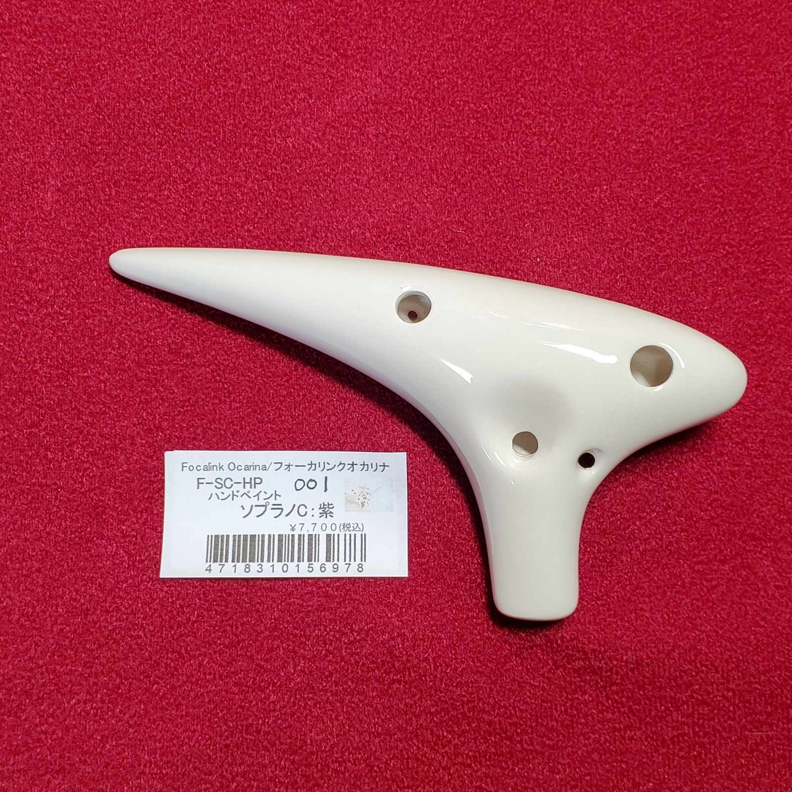 オカリナ　SC管　フォーカリンク ハンドペイント フォーカリンク オカリナ ソプラノC シングル管 ハンドペイント