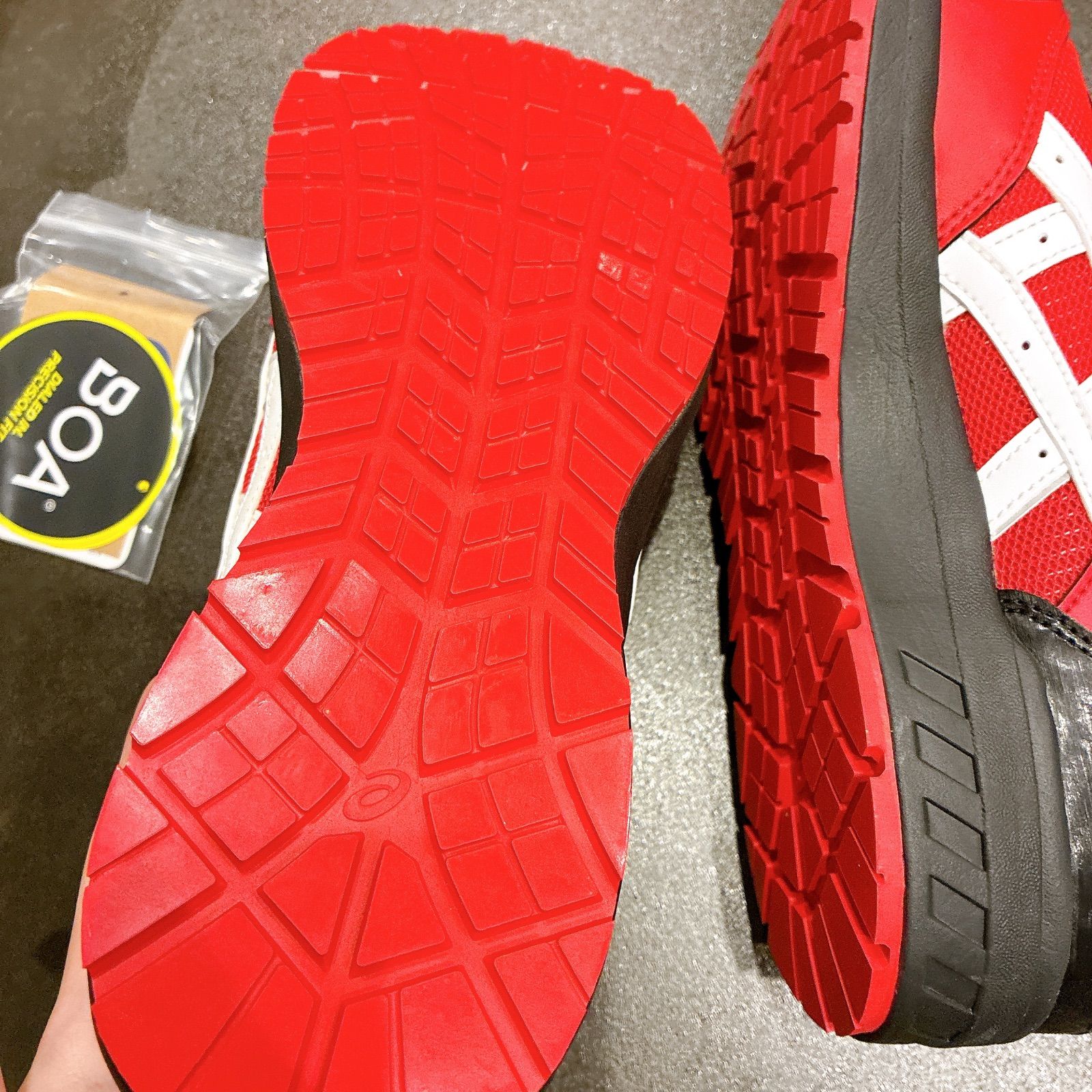 BOA安全靴 レッド