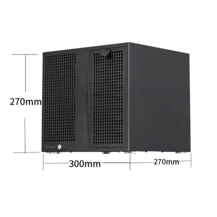 Sagittarius NAS PCケース 3.5インチ×8ベイ m-ATX | mini-ITX対応 | ATX電源対応 | PCIe×4 自作PC | 自作サーバー | TrueNAS | Ubuntu | XigmaNAS | ZimaOS