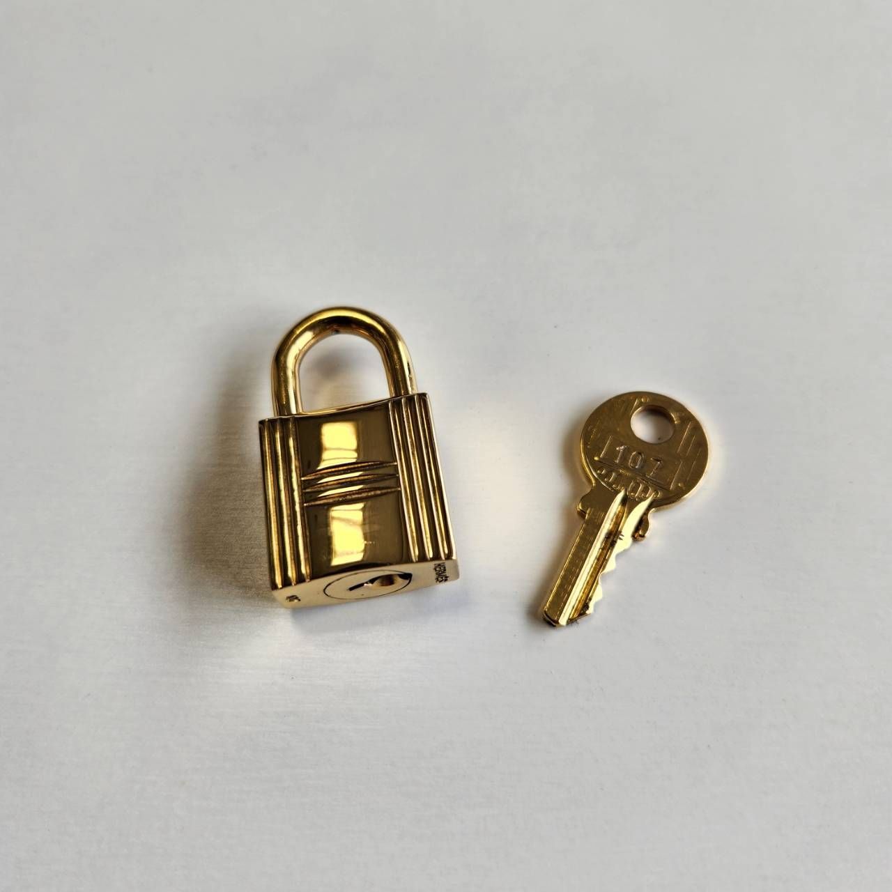 【ゴールド】エルメス　カデナ　鍵　クロシェットセット　107 HERMES エルメス カデナ 107 鍵 セット 南京錠 ゴールド ロック