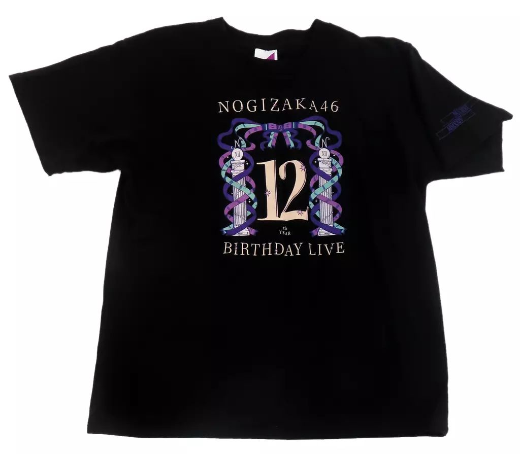 中古】衣類 乃木坂46 Tシャツ ブラック Mサイズ 「乃木坂46 12th YEAR