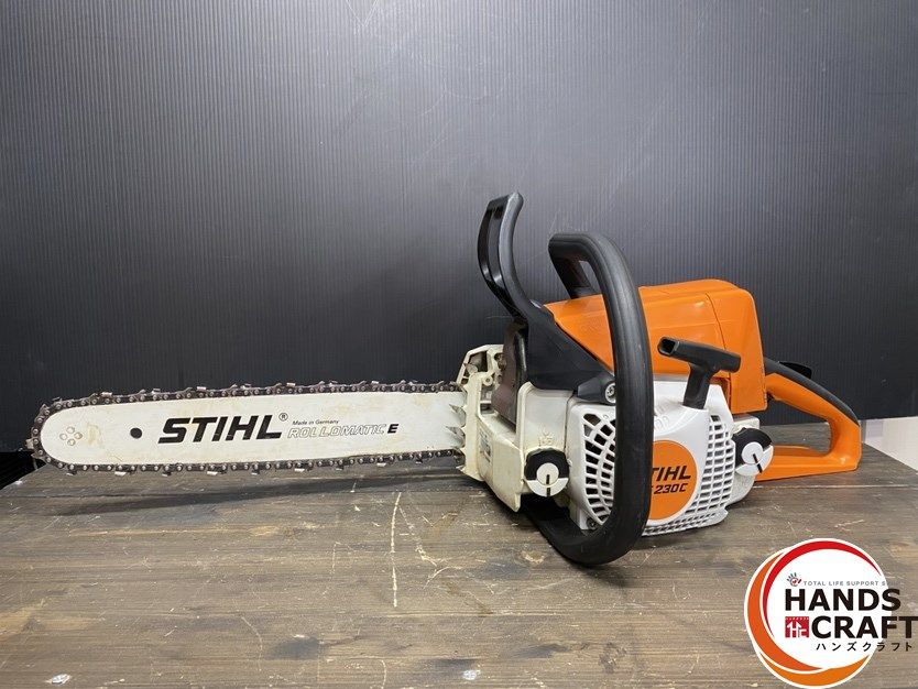 ○【中古品】スチール STIHL MS230C-BE エンジンチェーンソー ガイドバー長:40cm 排気量:40.2cc 出力:2kW  ※2022年7月製造 - メルカリ