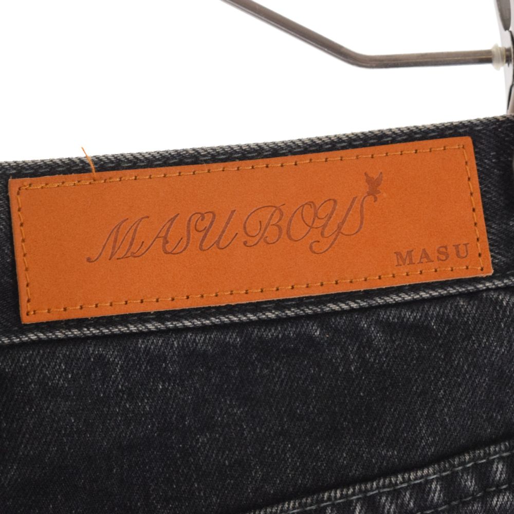 MASU (エムエーエスユー) 23AW FADED BAGGY JEANS バギーデニムパンツ ブラック MBS-PT0523 - メルカリ