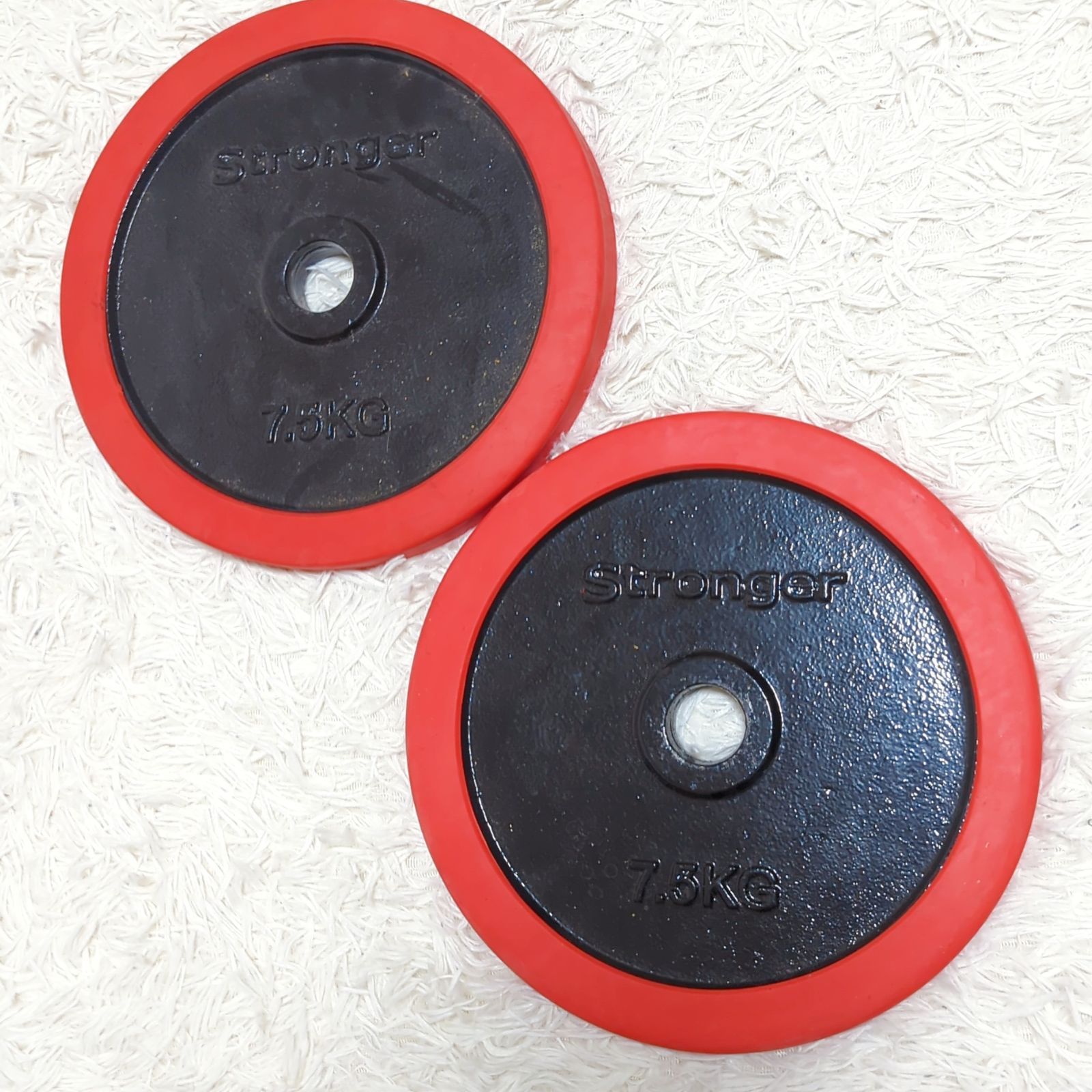 stronger  7.5kgプレート2枚  28mm 用 stronger プレート 15kg 1枚 ダンベルプレート しょっぱく 2.5kg×2枚