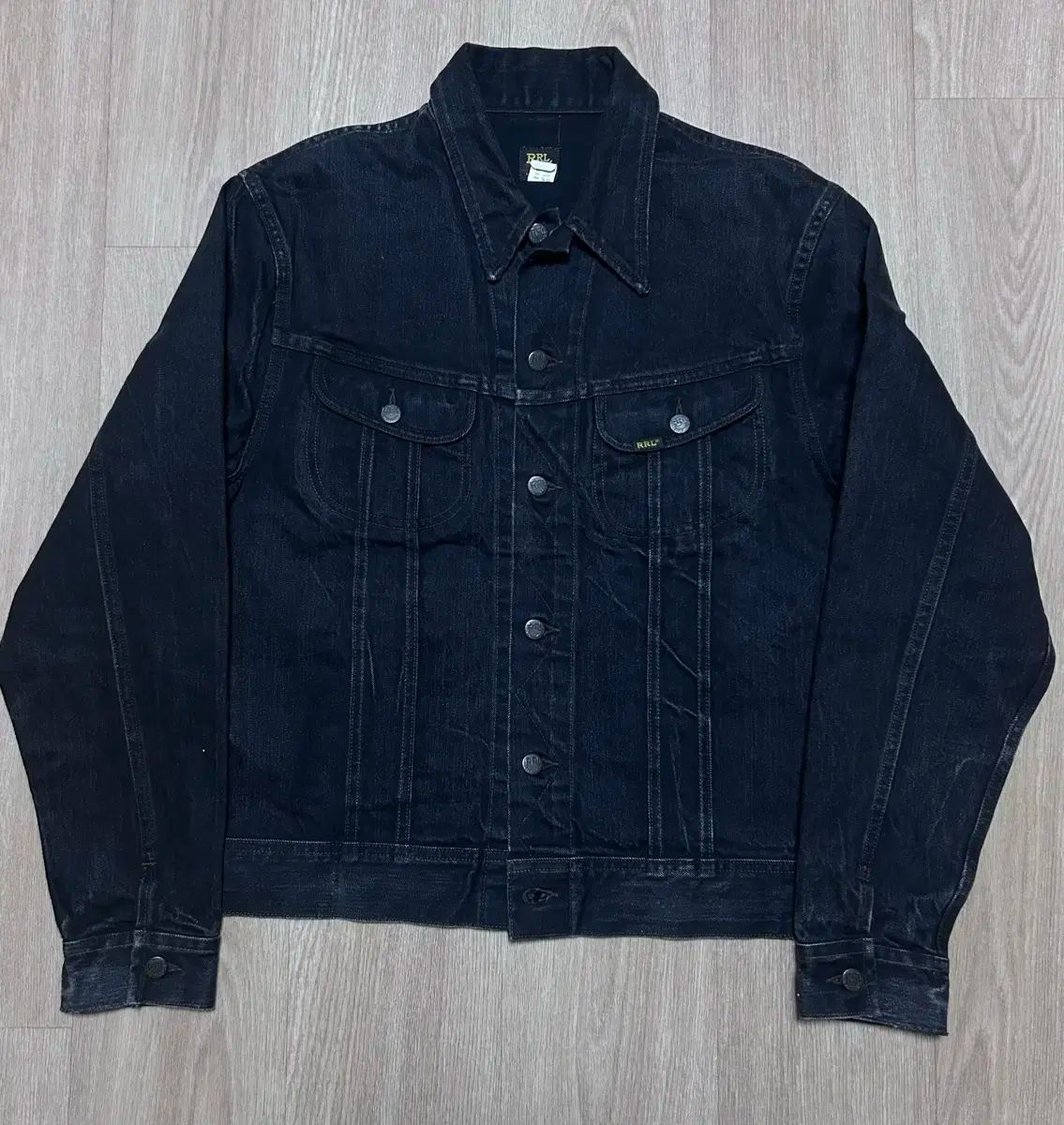 RRL LOT 271 ブラックデニム 黒 デニム ジャケット L - メルカリ