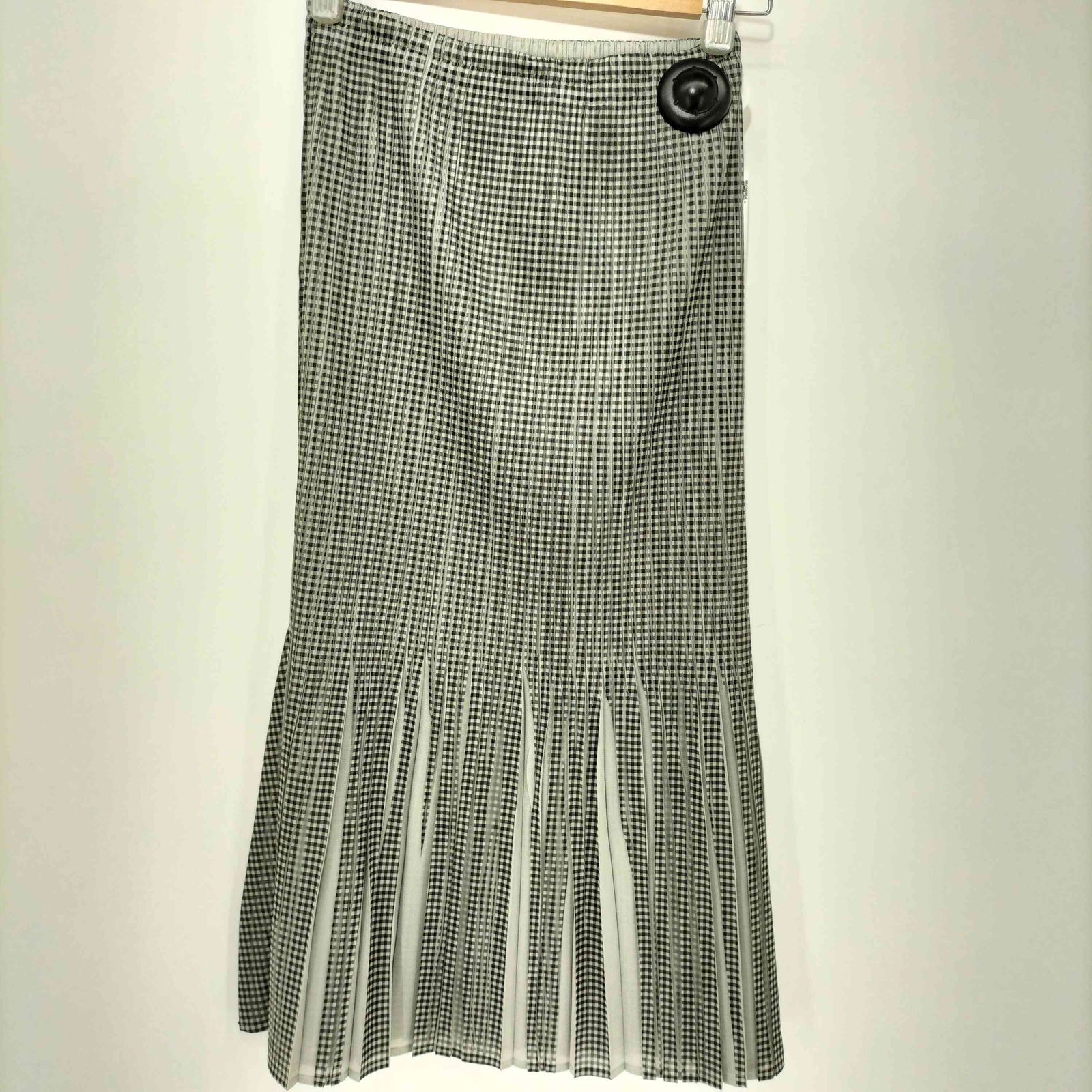 ISSEY MIYAKEイッセイミヤケ ロングスカートプリーツ加工 チェック