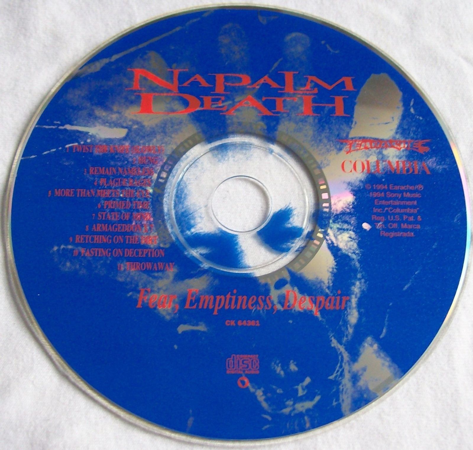 CD】Fear%ｶﾝﾏ%Emptiness%ｶﾝﾏ%Despair