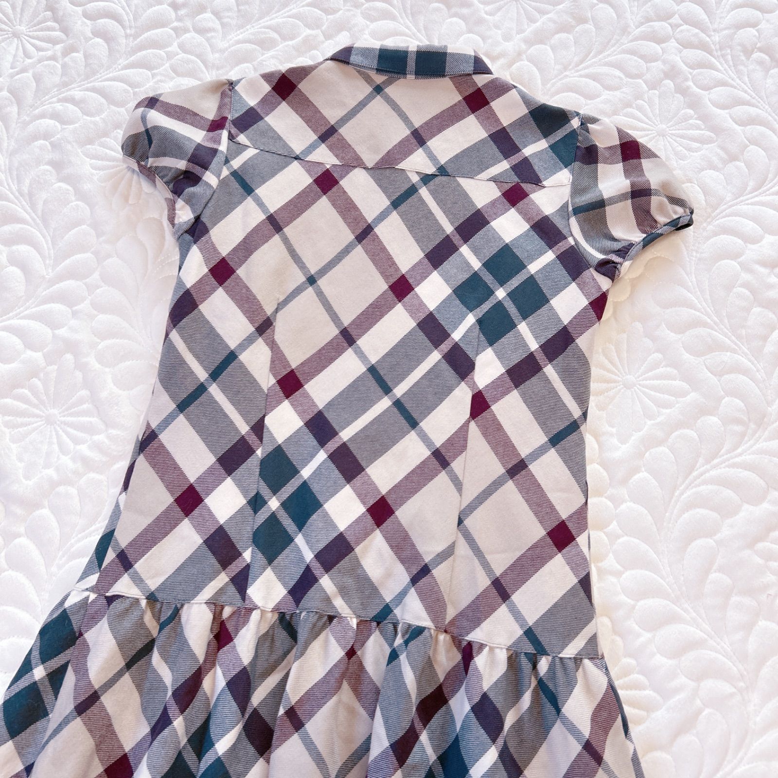 Burberry ピンク系チェック柄 半袖ワンピース BURBERRY(バーバリー