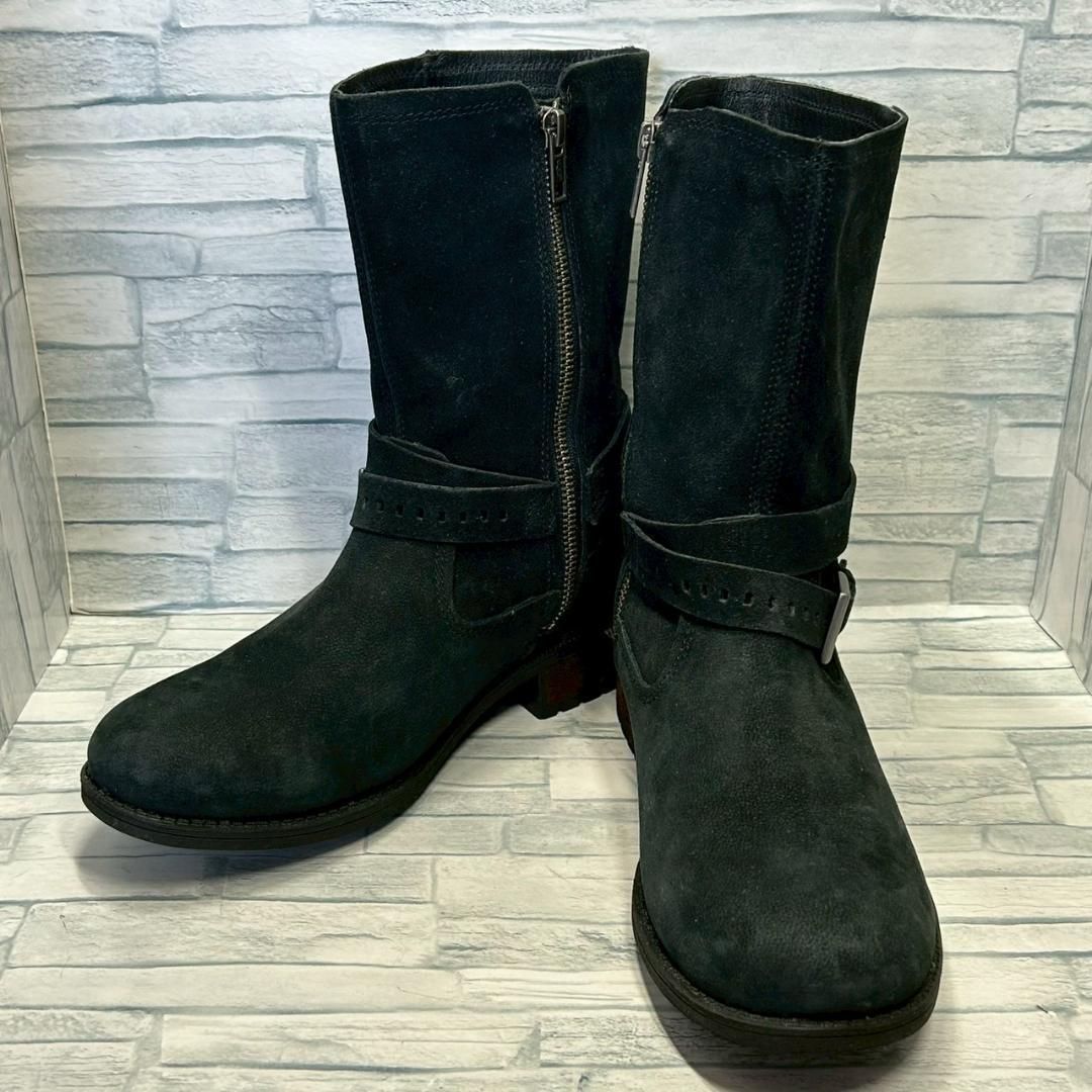 UGG Australia エンジニアブーツ ブラック サイドジップ 25㎝