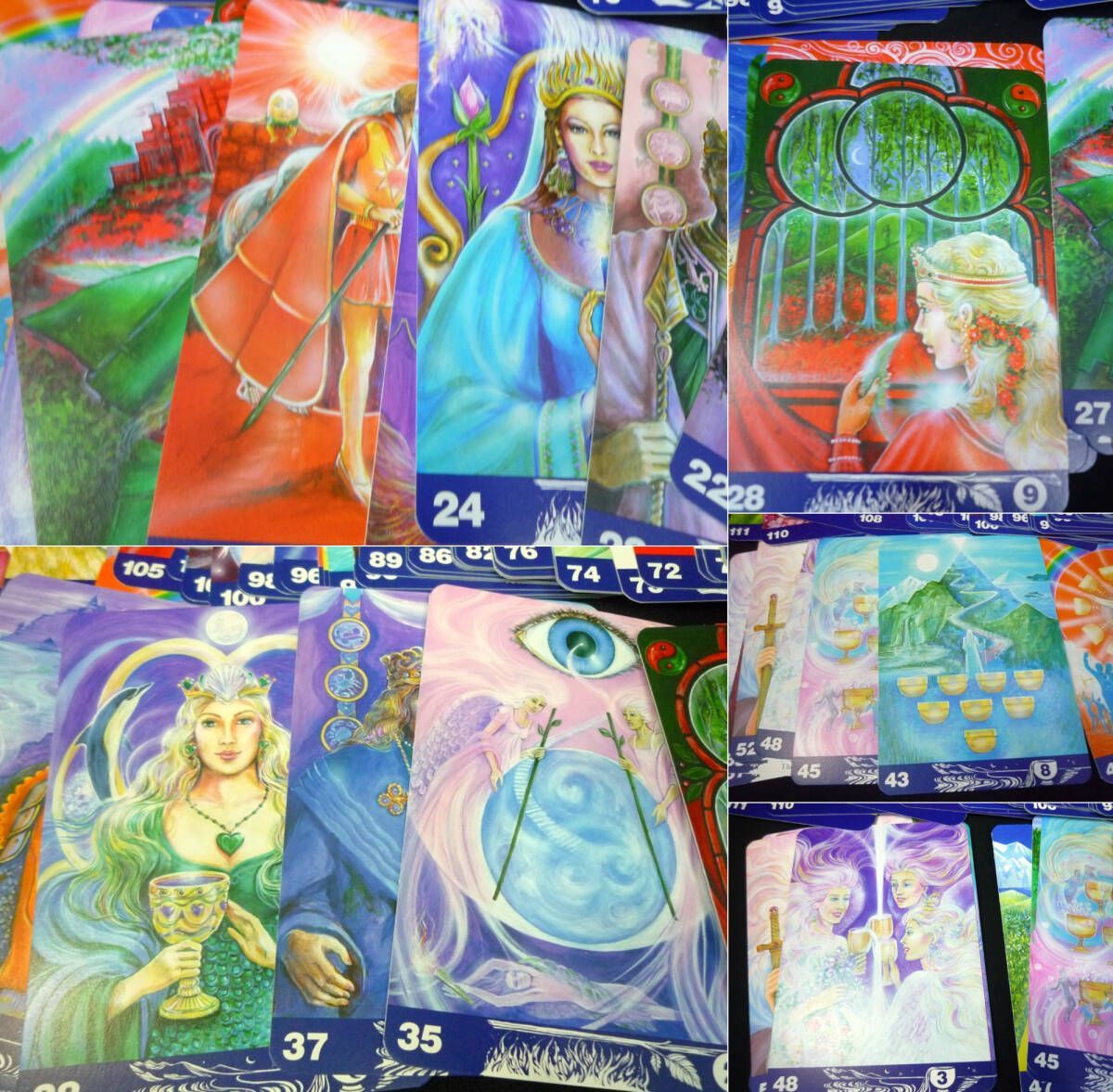 AURA-SOMA TAROT 英語＆日本語版解説書付き　0～99番 AURA-SOMA TAROT 英語＆日本語版解説書付き 0～99番