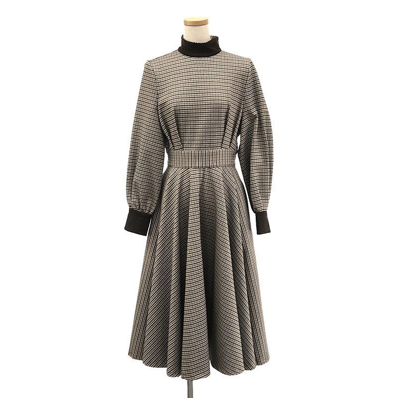 foufou / フーフー | checked one piece ”chidori” ロングワンピース