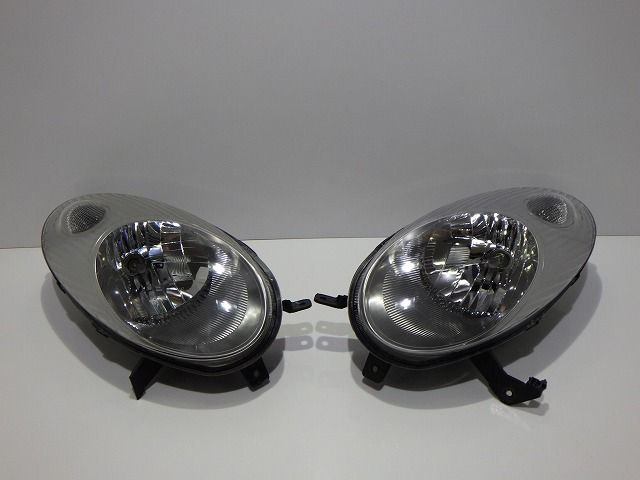コーティング加工済 K12 BNK12 マーチ 前期 ヘッドライト左右 ハロゲン 1704 レベ付 250512047