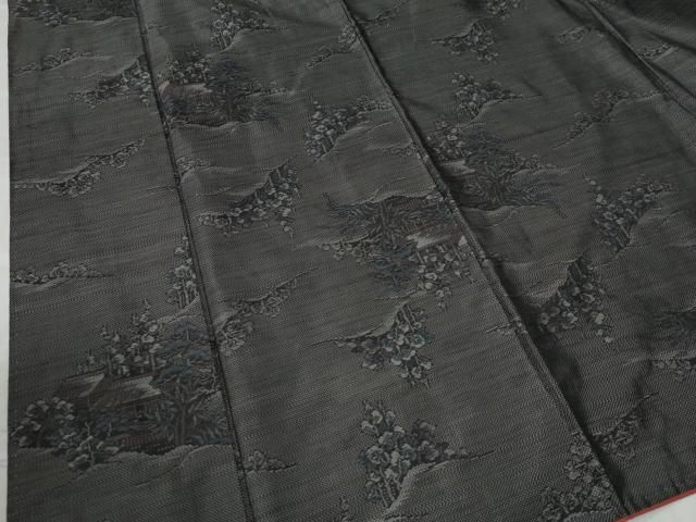 平和屋着物○本場大島紬 遠山風景文 正絹 逸品 CAAW7312yc