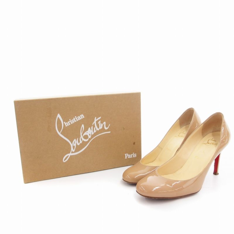 クリスチャンルブタン Christian louboutin パンプス ラウンドトゥ