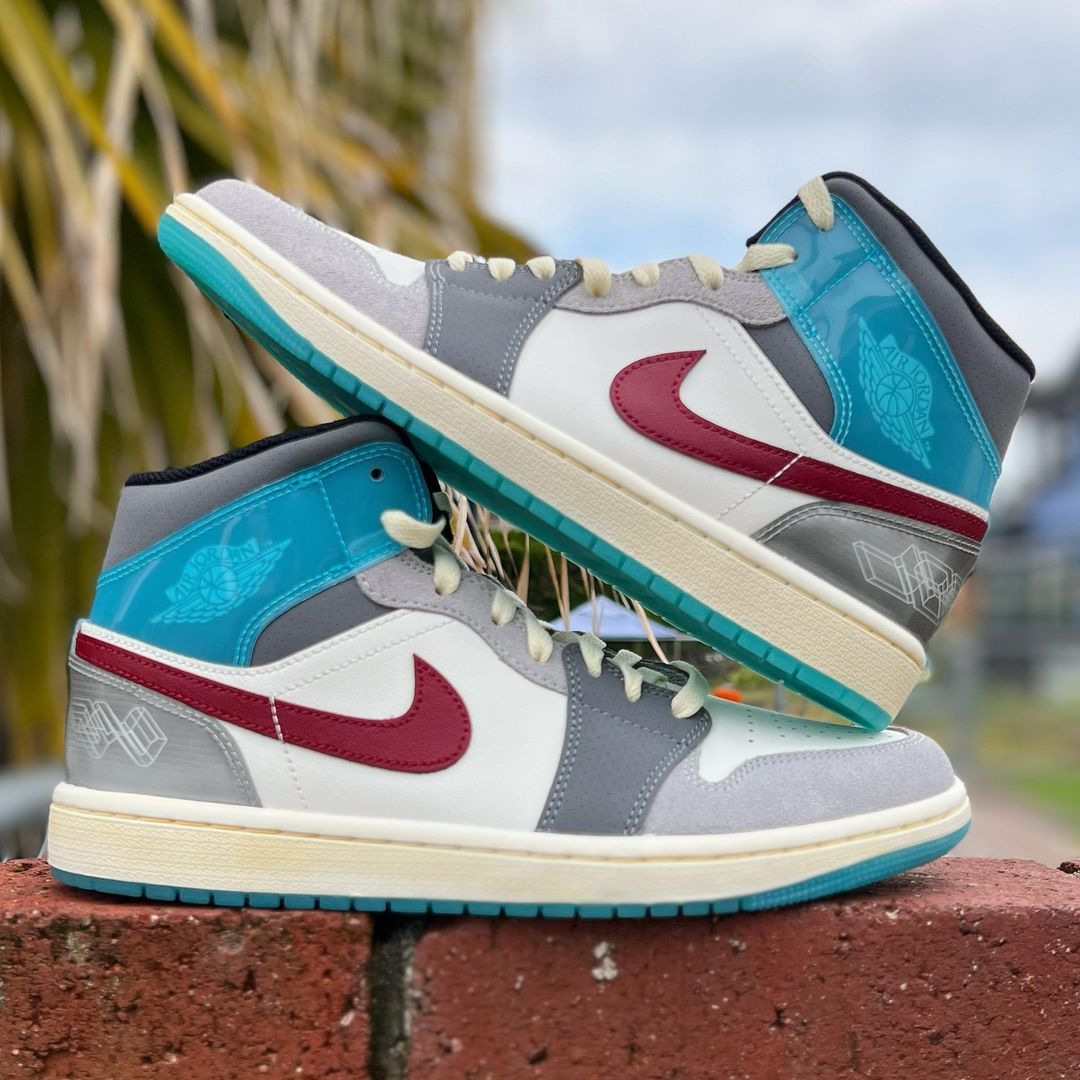 AIR JORDAN 1 MID 'EXPLORATION UNIT' エア ジョーダン 1 ミッド エクスプロレーション ユニット 【MEN'S】 sail/grey-blue-red FB1870-161