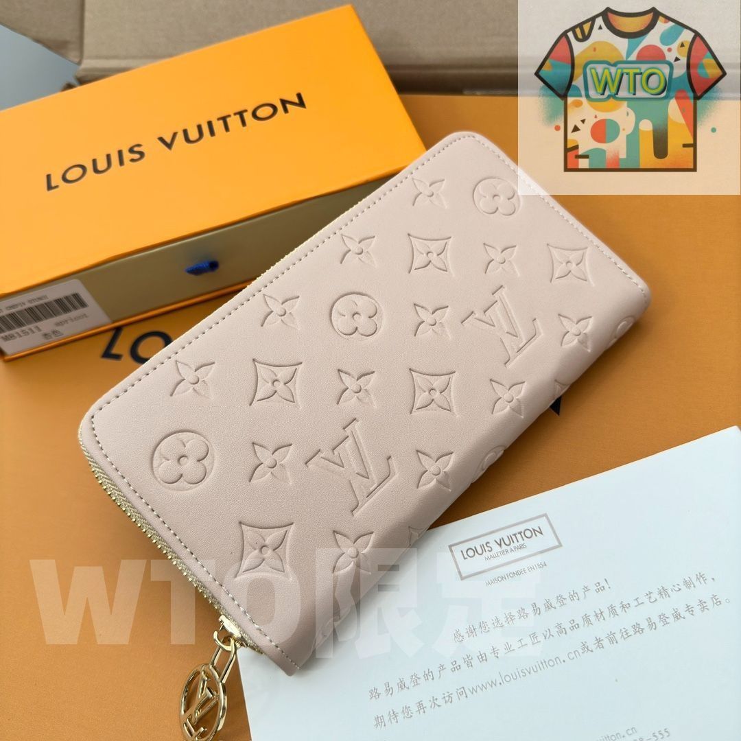 LVルイ・ヴィトン/財布はパッドMonogramエンボス模様の小羊の皮