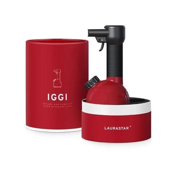 LAURASTAR加圧式除菌脱臭スチーマーIGGI RED衣類用スチーマー新品未使用★参考価格29800円★