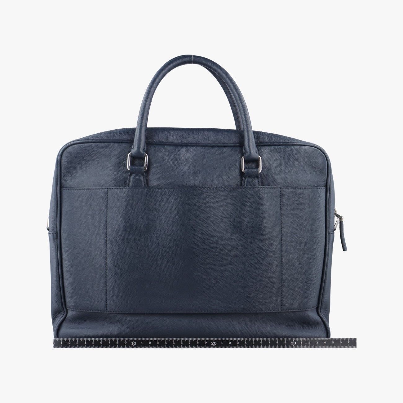 美品　PRADA プラダ　ビジネスバッグ　ブリーフケース　サフィアーノ　ブルー PRADA】プラダ『サフィアーノレザー ブリーフケース』VR0078