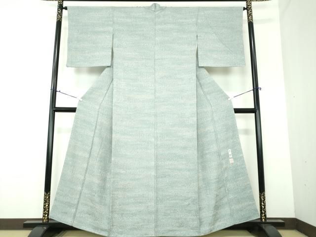 平和屋着物 上質な小紋 作家物 霞文 正絹 DAAX4695ps