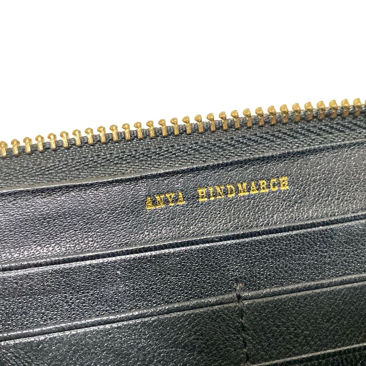 Anya Hindmarch(アニヤハインドマーチ) 長財布 - 黒 リボン