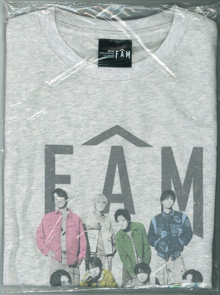 タイムレス FAM 杢ホワイト Tシャツ timelesz 25年FAM Tシャツ【杢