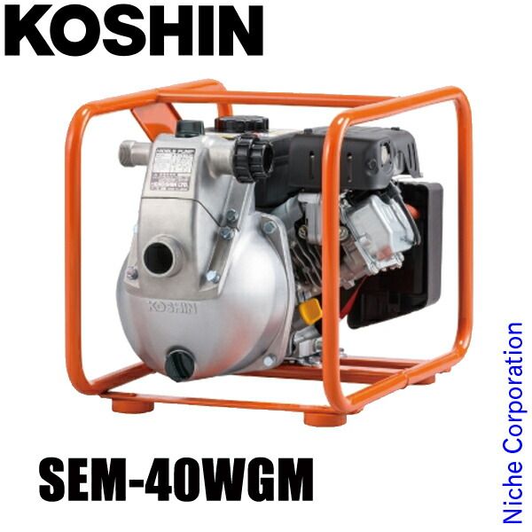 工進 SEM-40WGM エンジン ハイデルスポンプ 三菱4サイクル 0129390