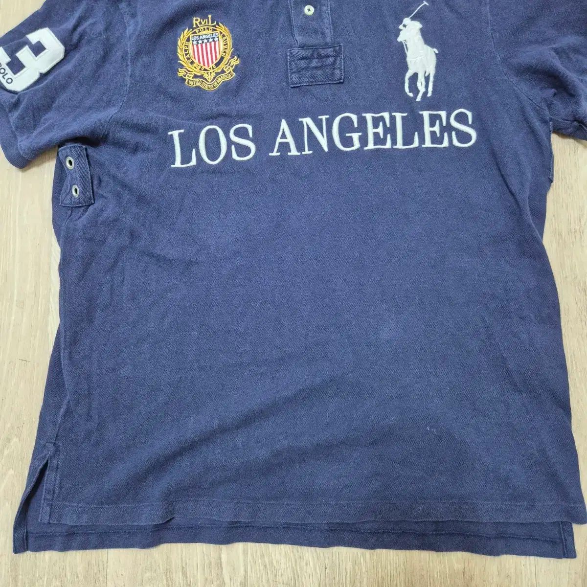 ポロ ラルフローレン 半袖 ポロシャツ ビッグポニー ロサンゼルス ネイビー ラルフローレン