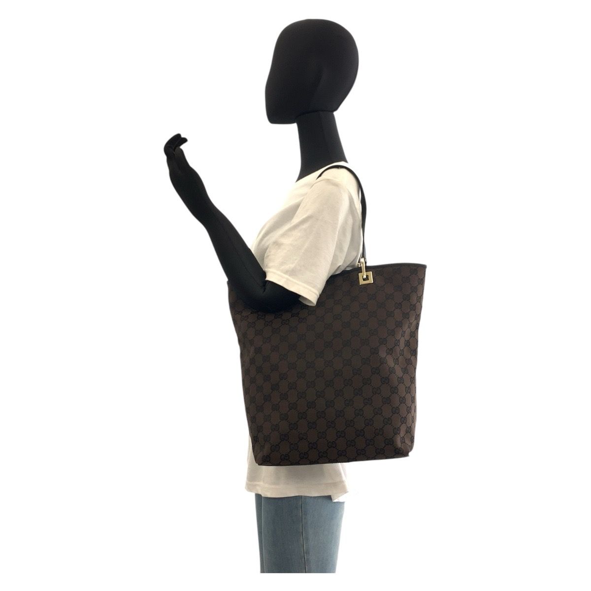 楽天市場】GUCCI グッチ ブラック ゴールド金具 GGキャンバス