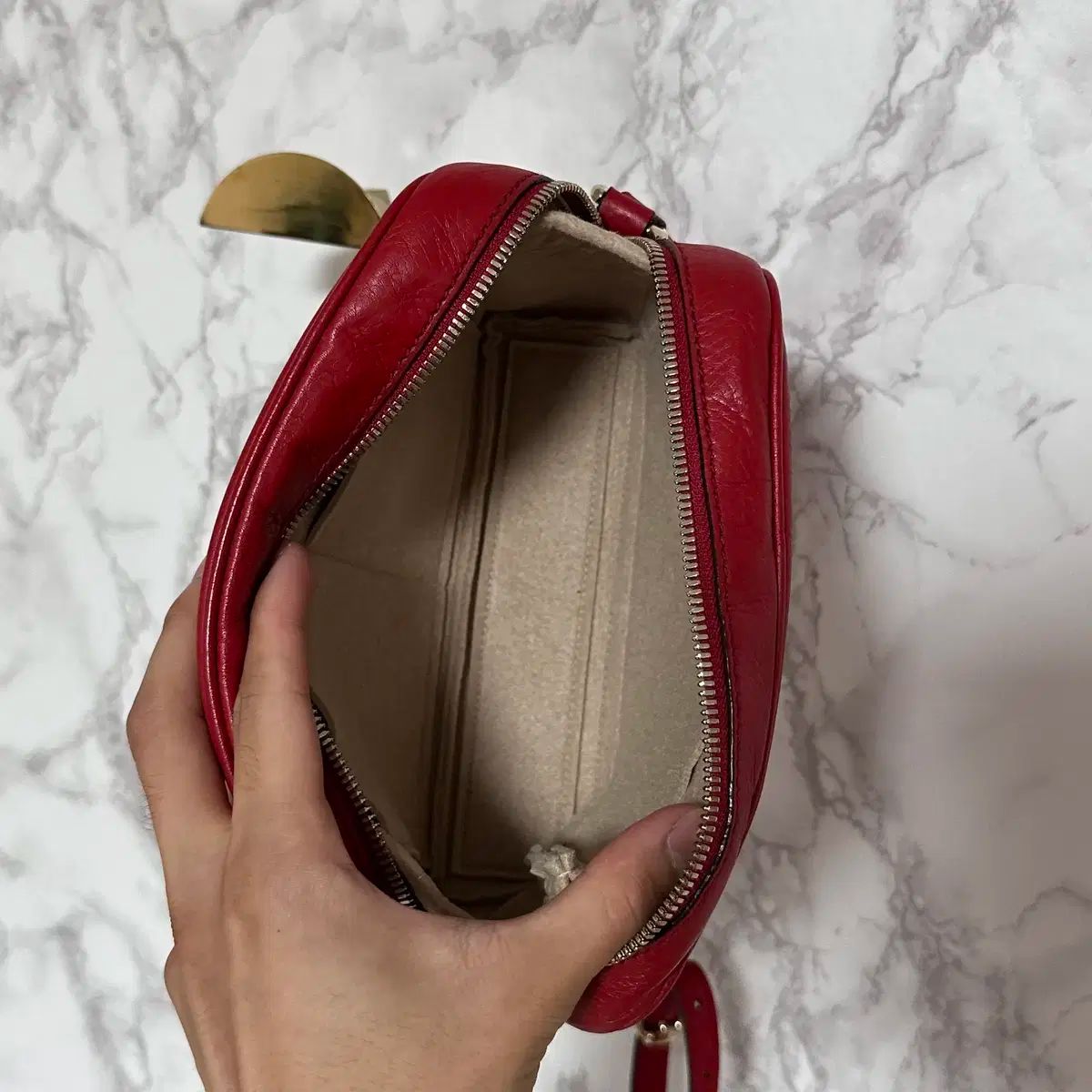 GUCCI グッチ ソーホー ハンドバッグ タッセル 赤 【公式通販】