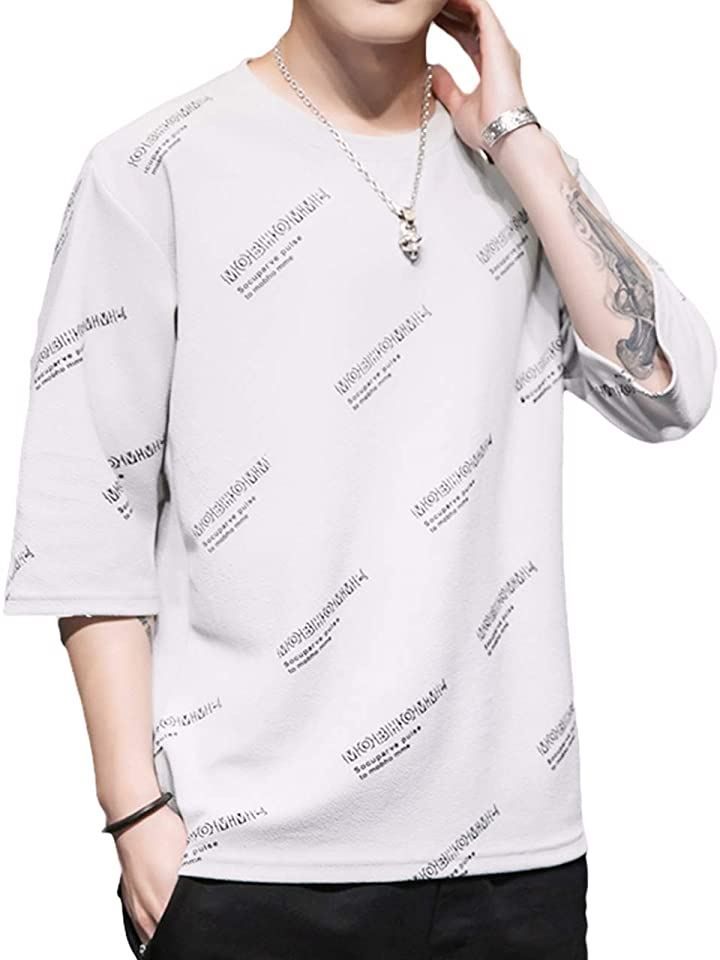 Fiona MacQuell　(フィオナマックール） ロゴTシャツ 半袖Tシャツ Tシャツ半袖 メンズTシャツ Tシャツ春( ベージュ，  2XL)