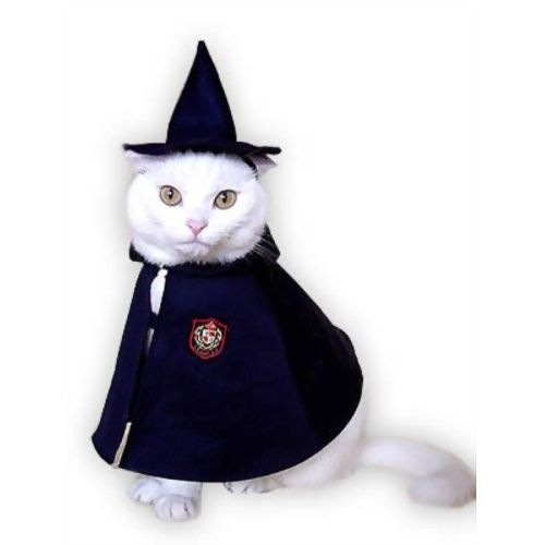 キャットプリン 三角帽-マントセット 1枚 猫の服 猫服 キャットウエア 猫用 付け襟 ネック 帽子 ネコ ねこ かわいい おしゃれ コスプレ 変装 散歩