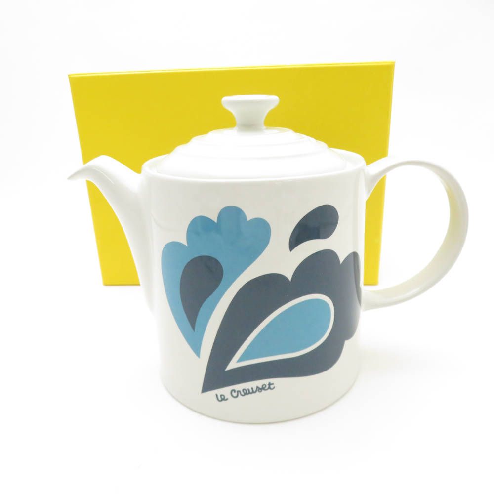 ♥ Le Creuset ルクルーゼ グランドティーポット 1点 ピーコック ブルー SO3626A1