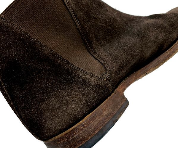 GRENSON グレンソン サイドゴアブーツ ブーツ スエード ダークブラウン (メンズ 9 F) 中古 古着 KA1256 GRENSON グレンソン サイドゴアブーツ ブーツ スエード ダークブラウン