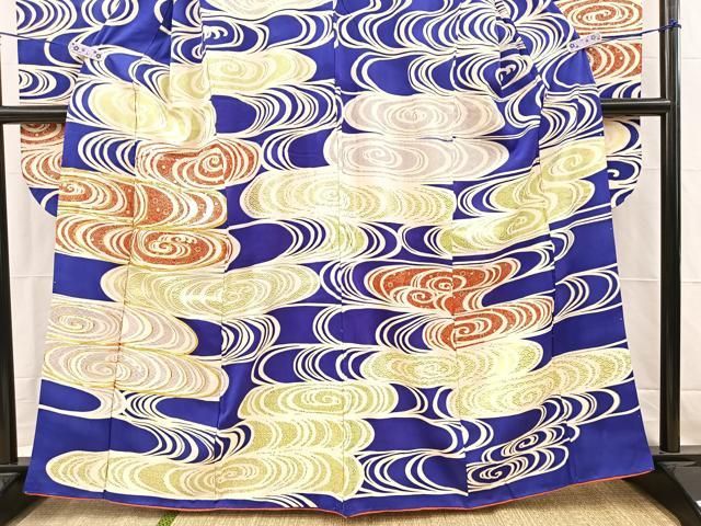 平和屋着物□豪華振袖 駒刺繍 光琳水 金銀彩 正絹 逸品