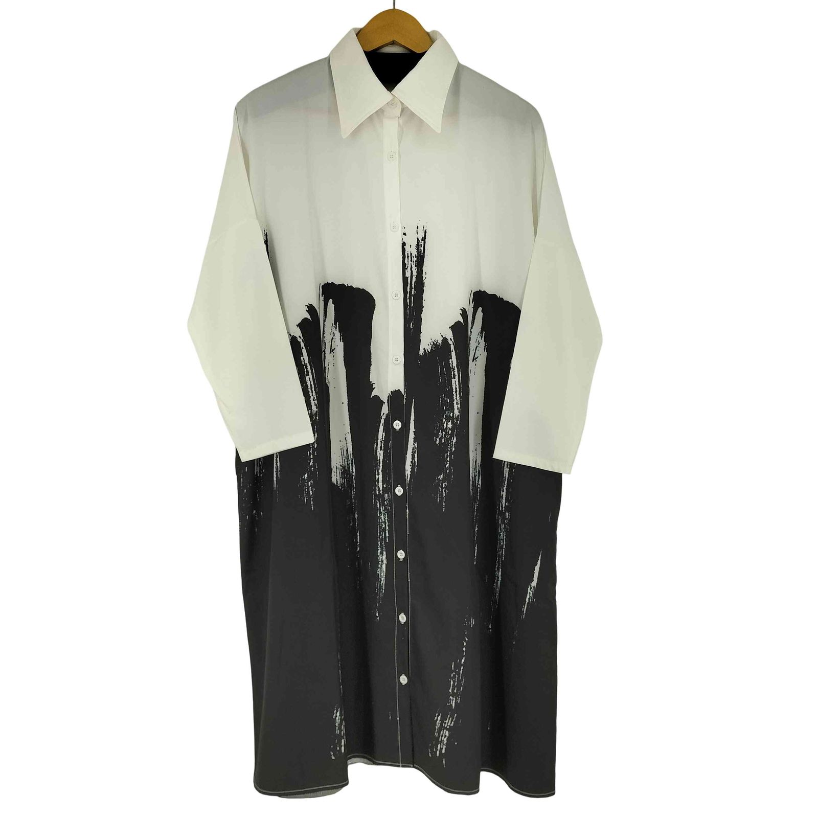 ユーズドフルギ USED古着 アートデザインオーバーサイズシャツ  