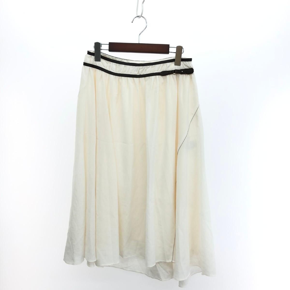 MORABITO (モラビト)フレアスカート 38 MORABITO モラビト フレアスカート サイズ:38 ホワイト レディース