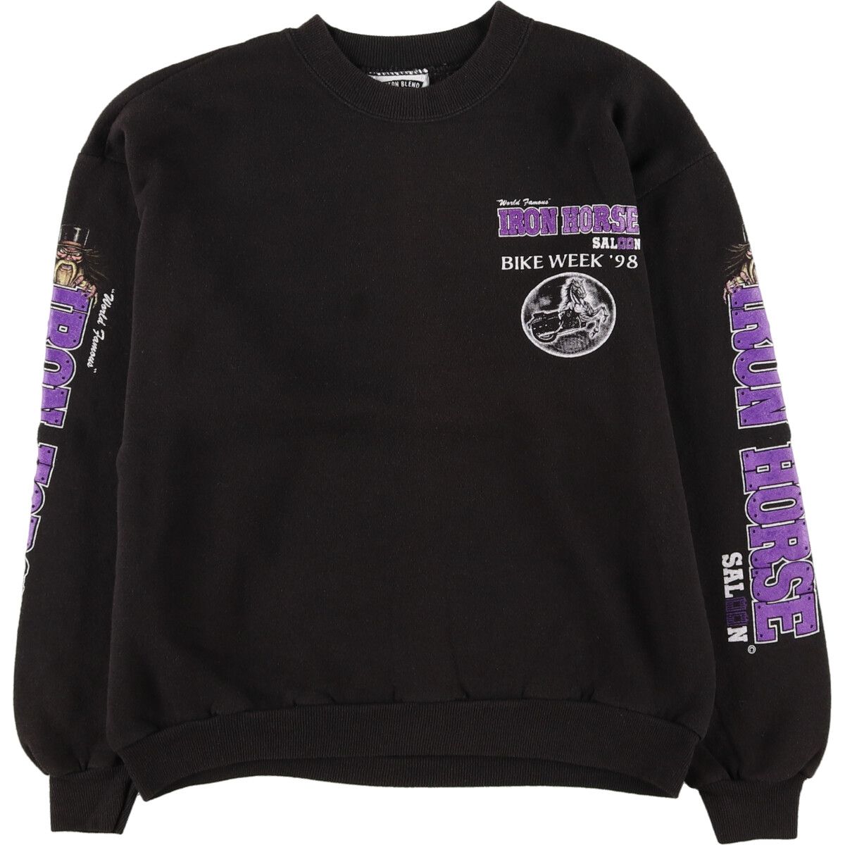 90s USA製 Lee プリントスウェット デザイン古着 M】【90年代】USA製 Lee リー ブランドロゴ プリントスウェット