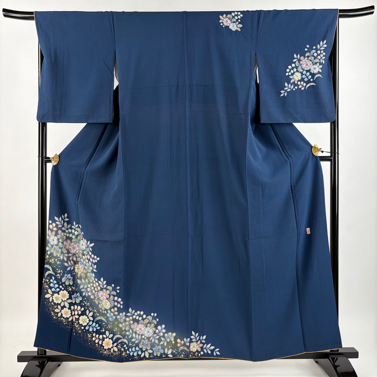 付下げ 身丈158cm 裄丈67cm M 袷 翠山工房 やまと 落款 辻が花